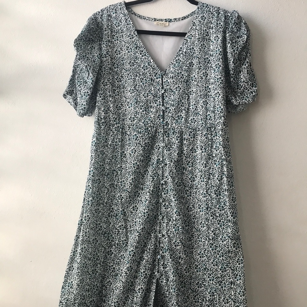 Kings Road Floral Puff Sleeve Maxi Dress🤍🌿